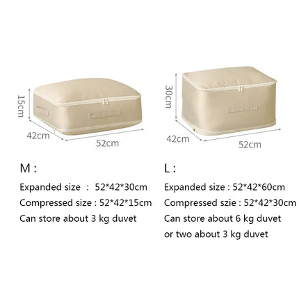 Space Saver Compression Duvet Organizer Bag
