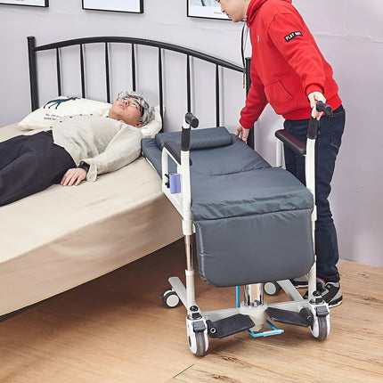Height Adjustable Armrest Patient Transfer Mobility Chair