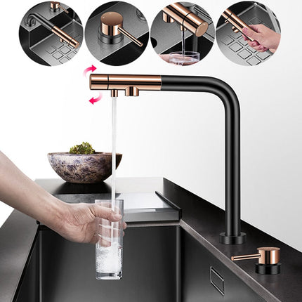 Cup Rinser Nanometer Black Flip Cover Hidden Multifunctional Large Sink