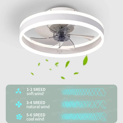 Aura Silent LED Ceiling Fan Lamp