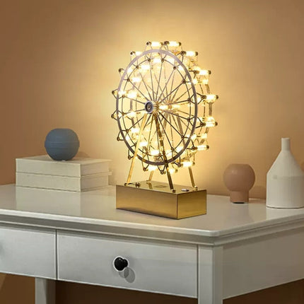 Colorful Rotating Wheel Table Lamp