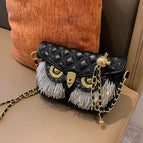 Black tassels
