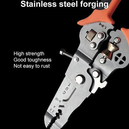 Heavy-Duty 10in1 Wire Cutter Stripping Pliers