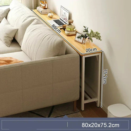 Sofa Gap Table Narrow Modern Space-Saving Table