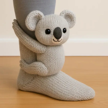 Animal Crew Plush Cozy Socks