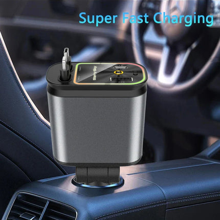 Starry Sky Retractable Cable Car Projector Charger