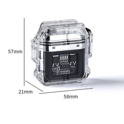 Prismatic Rainbow Windproof Double Arc Lighter