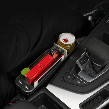 USB Charging LED Car Seat Gap Organizer