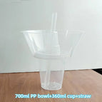 5pcs: 700ml bowl 360ml cup