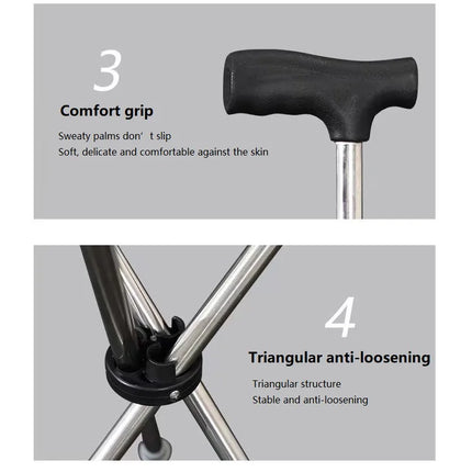 Travel Lift Ultra-Light Foldable Walking Support Stick