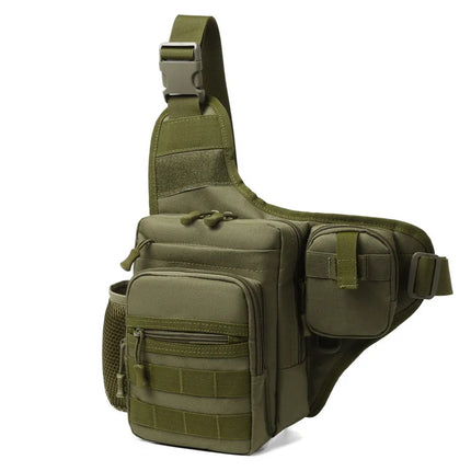 Multi-Pocket Crossbody Compact Hiking Chest Bag