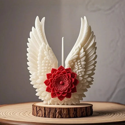 Angel Wing Flower Candle Holder