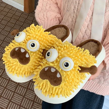 Silly Monster Plush Slippers