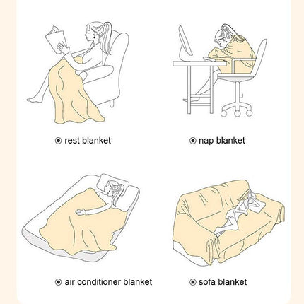 Nordic Style Comfy Soft Knitted Sofa Cover Blanket