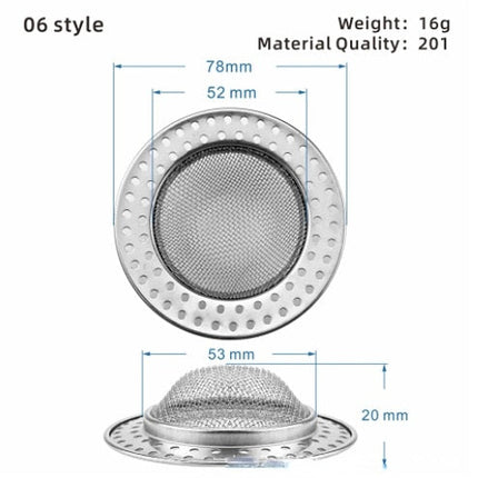 Stainless Steel Sink Drain Catch All Strainer