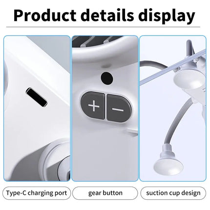 Flexible Arm Adjustable Powerful Cooling Fan