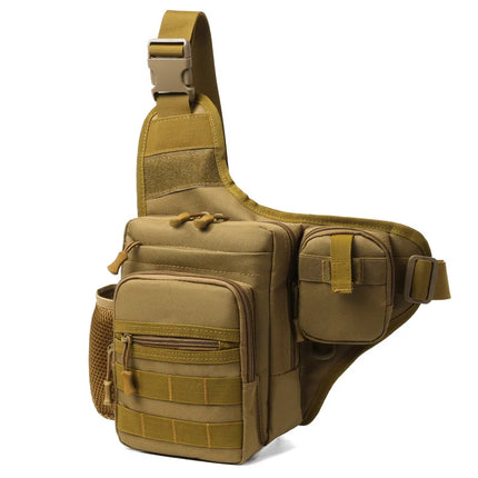 Multi-Pocket Crossbody Compact Hiking Chest Bag