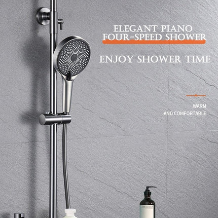 Elegant Piano Style Rainfall Bathroom Shower Set