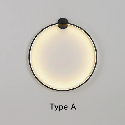 Minimalist LED Circle Background Wall Lamp