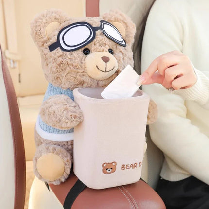 Little Buddy Bear Car Armrest Tissue Holder