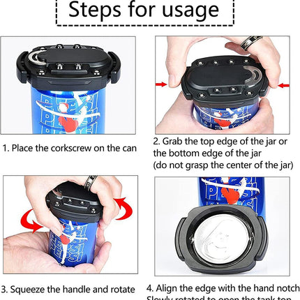 2in1 Multifunctional Easy Bottle Can Opener