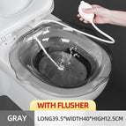 gray with flusher