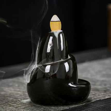 Black River Ceramic Backflow Incense Burner