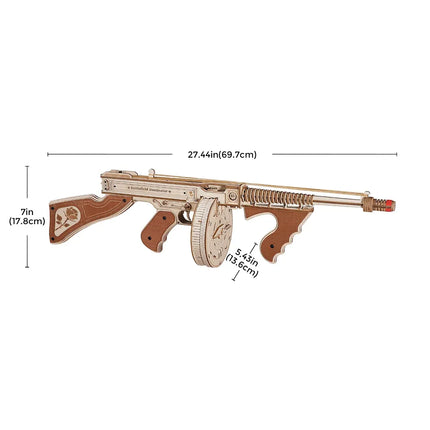 3D Wooden Model Toy Gun Assembly Set