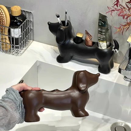 Sausage Dog Multi-Purpose Bathroom Organizer
