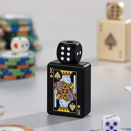 Rotating Dice Card Jet Lighter