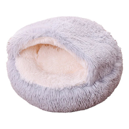 Snuggle Nest Plush Covered Pet Bed