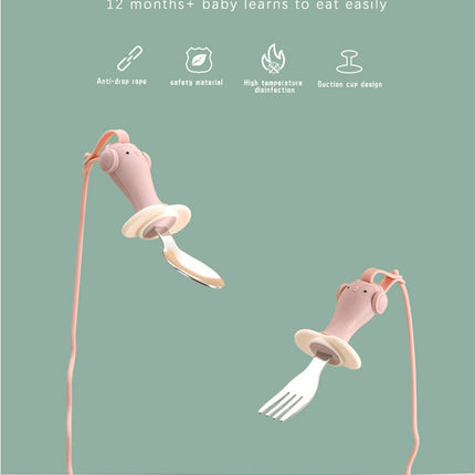Anti-drop Baby Spoon Fork Set