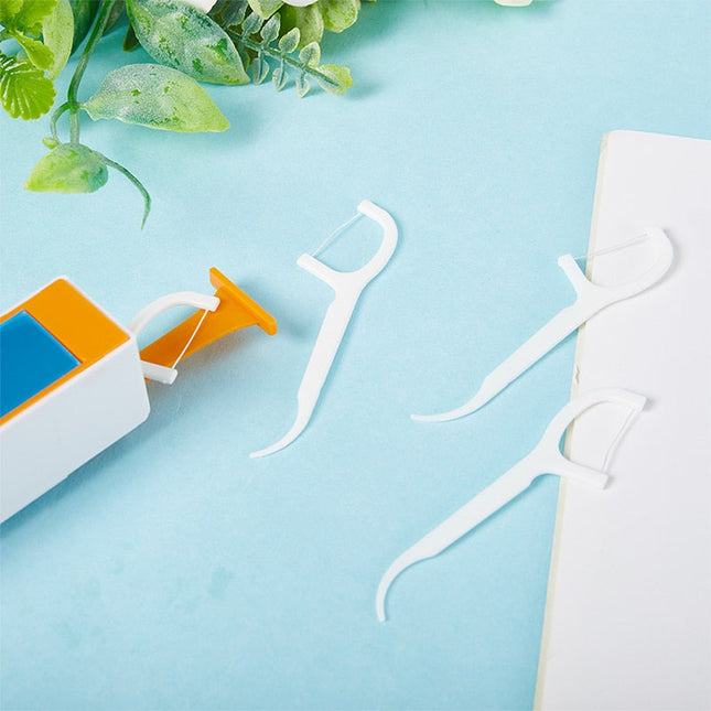 Automatic Pop-up Built-in Mirror Dental Floss Box