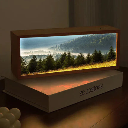Nordic Healing Backlit Landscape Art Frame Light Box