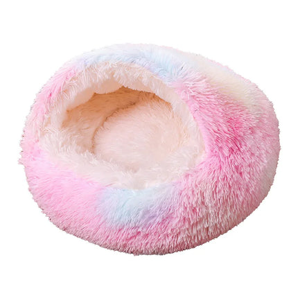 Snuggle Nest Plush Covered Pet Bed