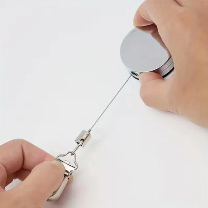 SnapBack Self-Retracting Bathroom Towel Hook