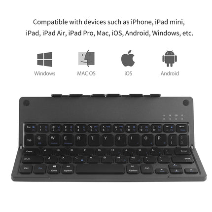 Travel-Friendly Foldable Wireless Keyboard Phone Holder