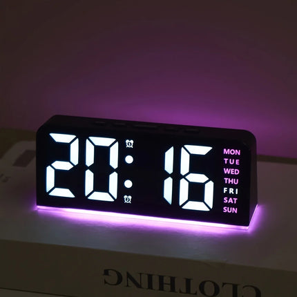 Modern LED All Week Display Night Lamp Alarm Clock