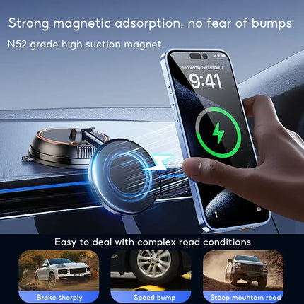 Strong Suction Wireless Car Magnetic Charging Phone Holder