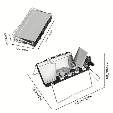 Ultralight Collapsible Outdoor Cooking Gas Burner