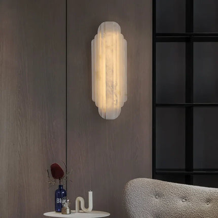 Art Deco Marble LED Wall Sconce Lamp
