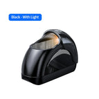 black with light