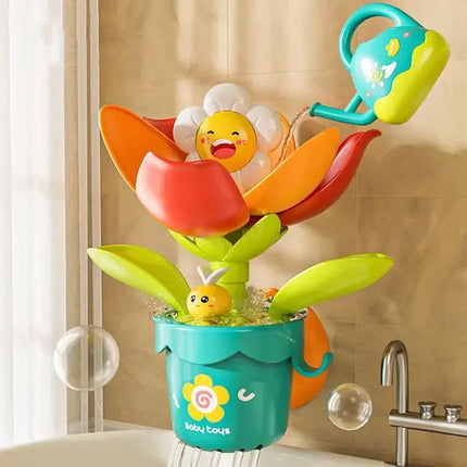 Blooming Flower Waterfall Baby Bath Toy