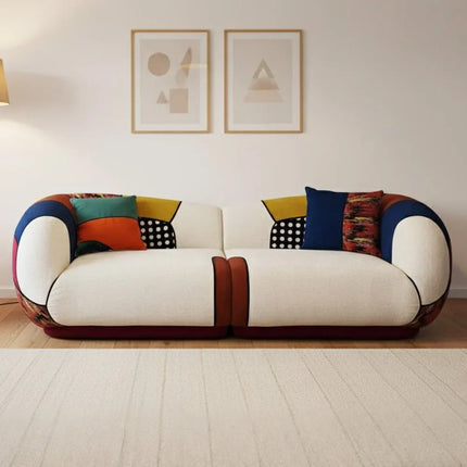 Matissero Bold Patchwork Colorblock Lounge Sofa