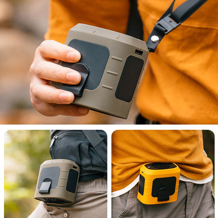Camping Rechargeable Neck Fan Power Bank