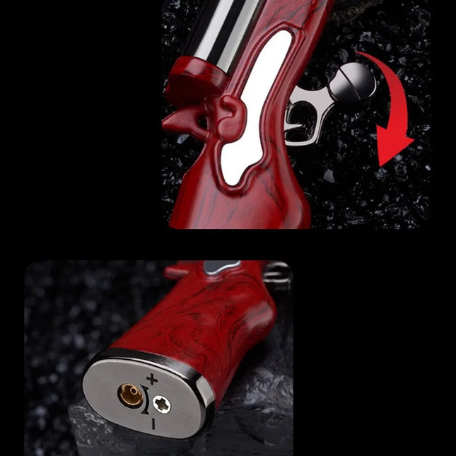 Dual Trigger Long Barrel Flame Torch Lighter