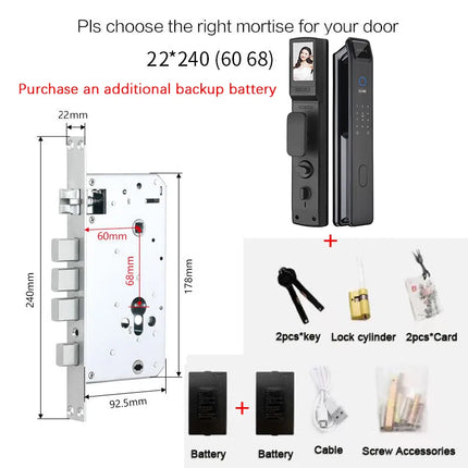 Automatic Secure Face Recognition Smart Fingerprint Door Lock