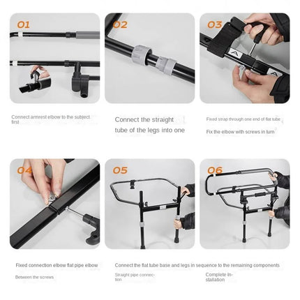 Elderly Stand-Up Adjustable Folding Bedside Support Rail