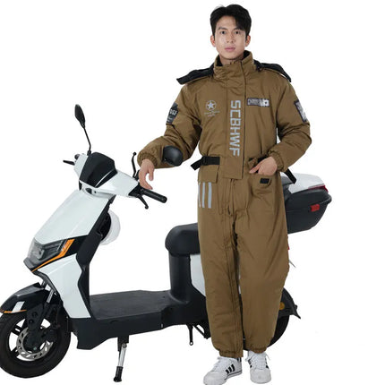 Heavy-Duty Coldproof Full Body Motorcycle Suit