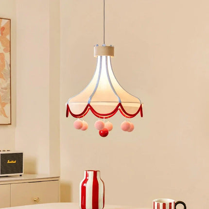 Tent Canopy Pom-Pom Pendant Ceiling Lamp